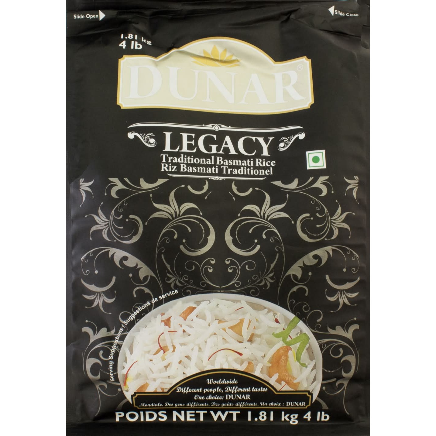 Dunar Legacy Basmati Rice 4 LBS