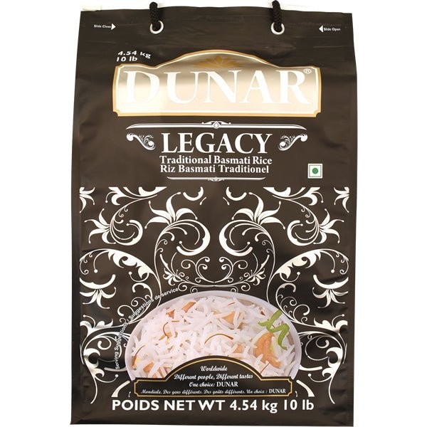 Dunar Legacy Basmati Rice 10 LBS