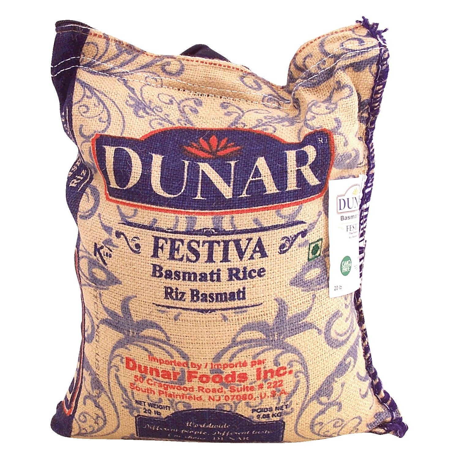 Dunar Festiva Basmati Jute Bag 20 LBS
