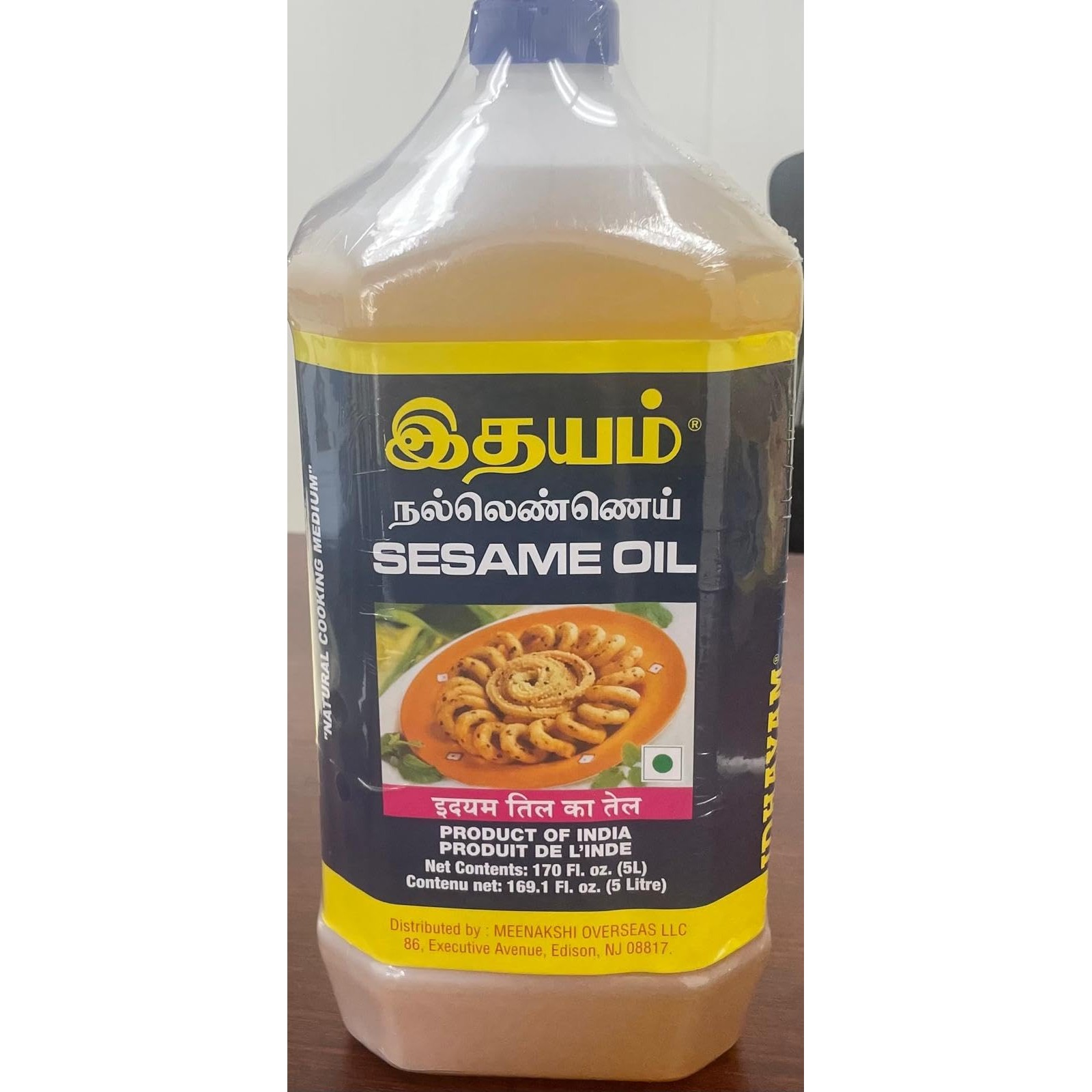 IDHAYAM SEASME OIL (GINGELLY) 5 LTR