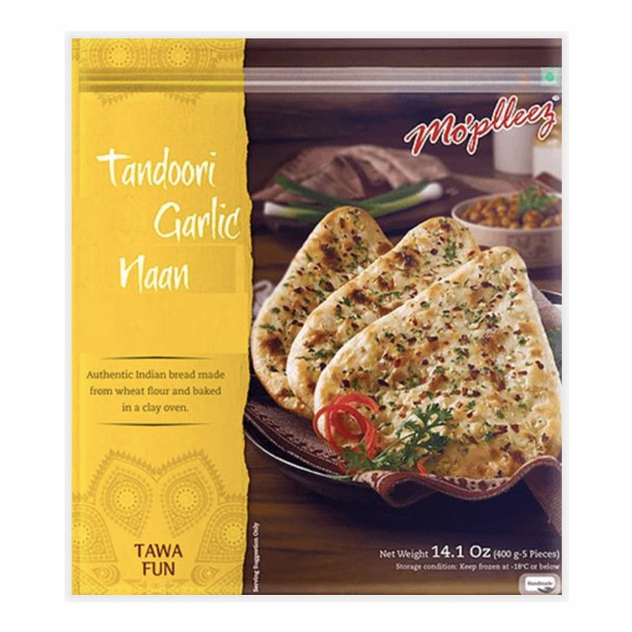 Mo'pleez Tandoori Chilli Garlic Coriander Naan 400 GM