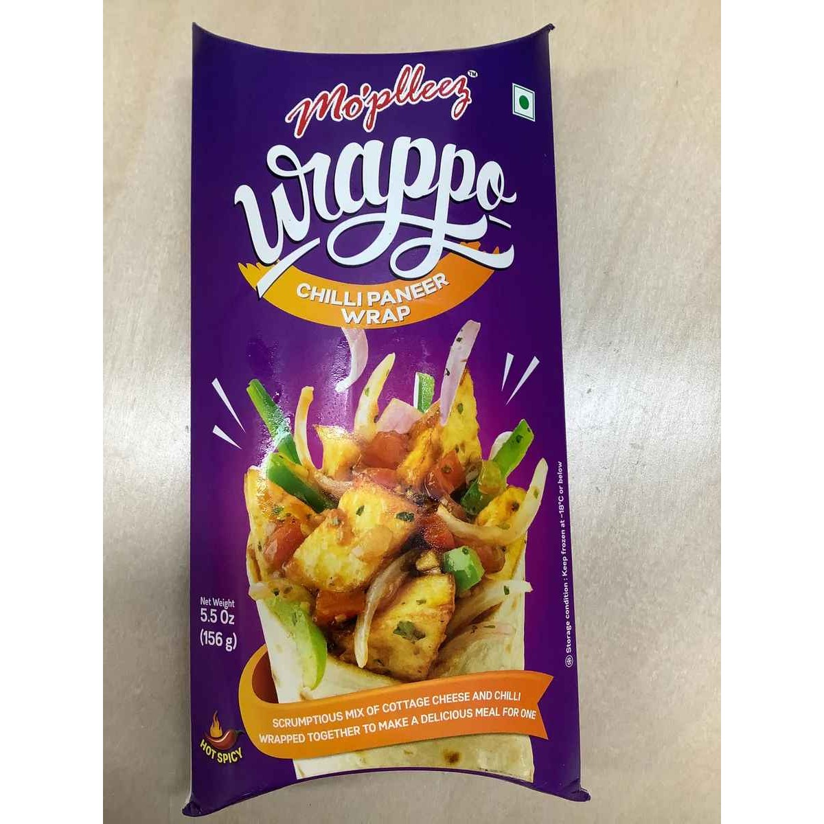 Mopleez Chilli Paneer Wrap 156 GM