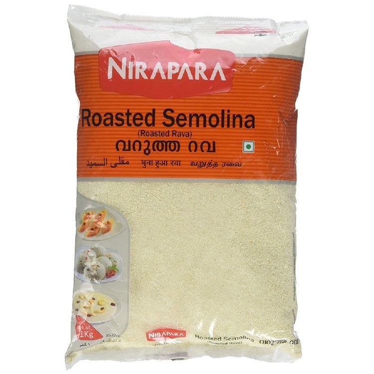NIRAPARA SEMOLINA ROASTED (ROASTED RAVA) 1 KG