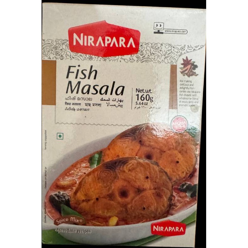 Nirapara Fish Masala Spice Mix 160 GM