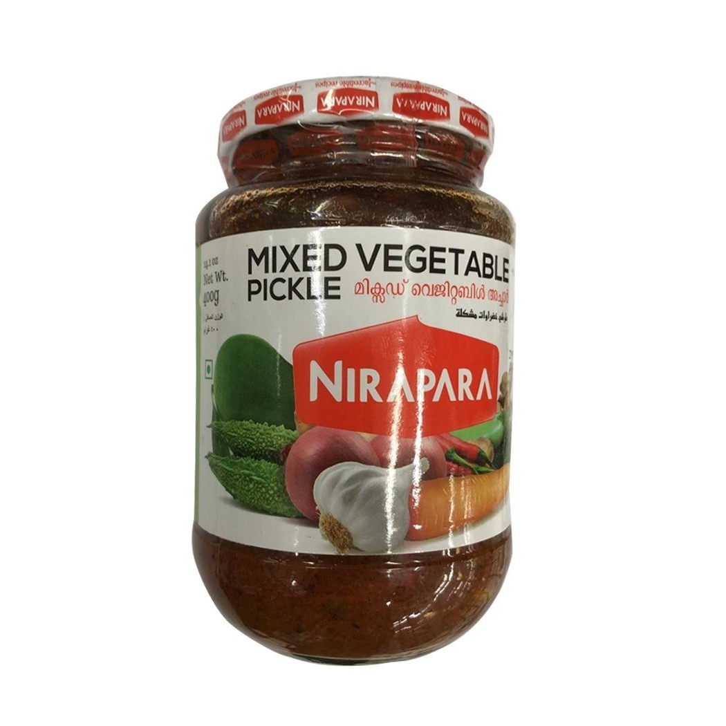 NIRAPARA MIXED VEGETABLE PICKLE 400 GM