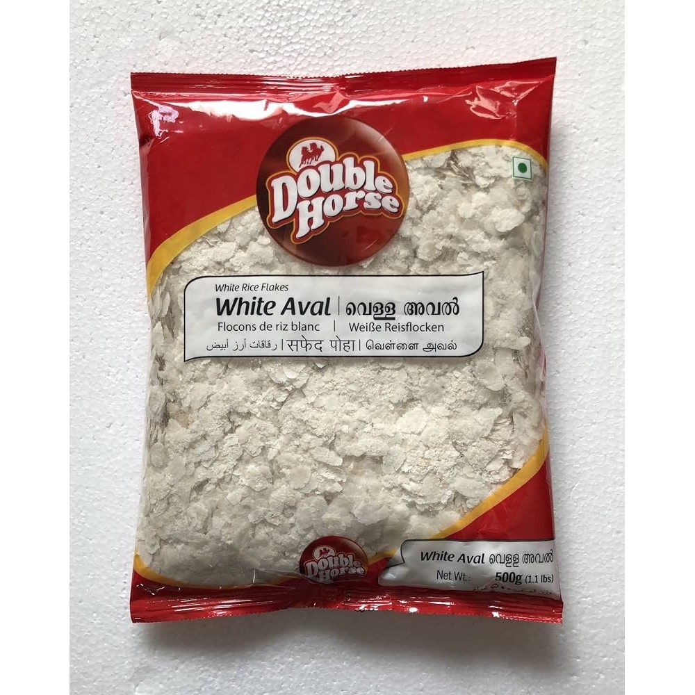 DOUBLE HORSE RICE FLAKES AVAL THICK 500 GM