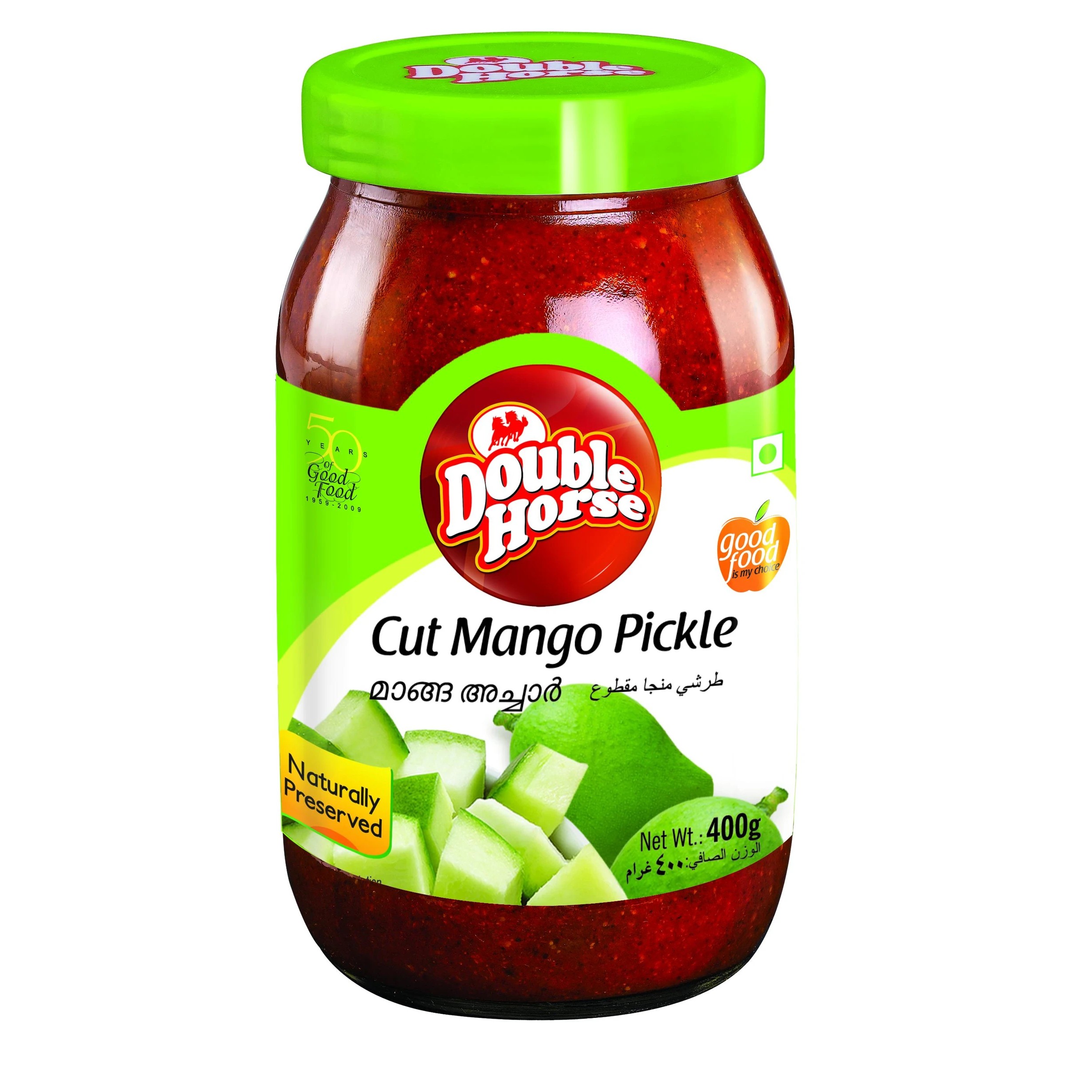 CUT MANGO PICKLE DOUBLE HOURSE 400 GM
