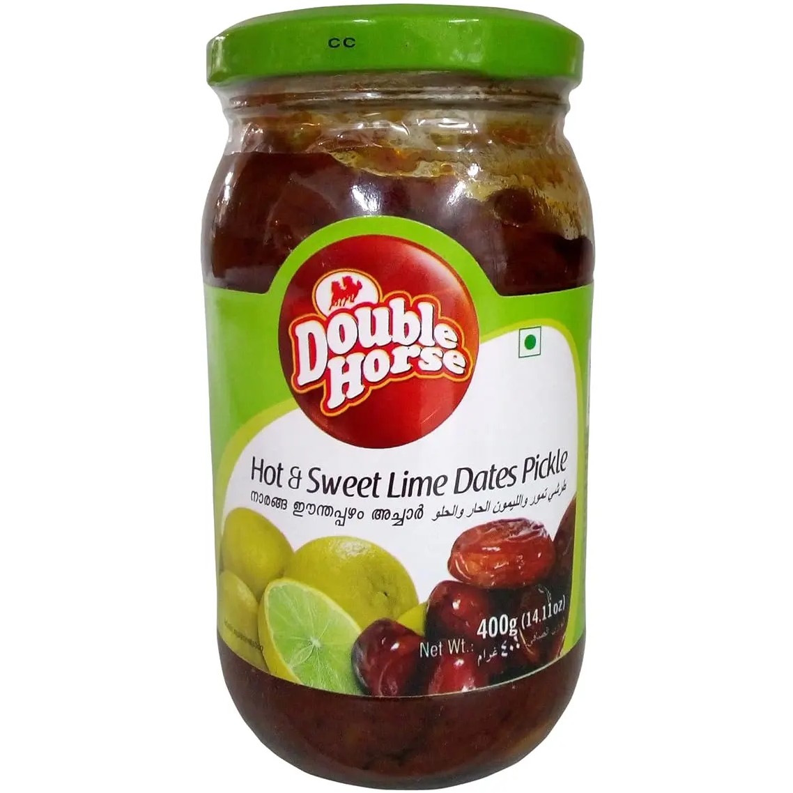 DOUBLE HORSE HOT SWEET LIME DATES PICKLE 400 GM