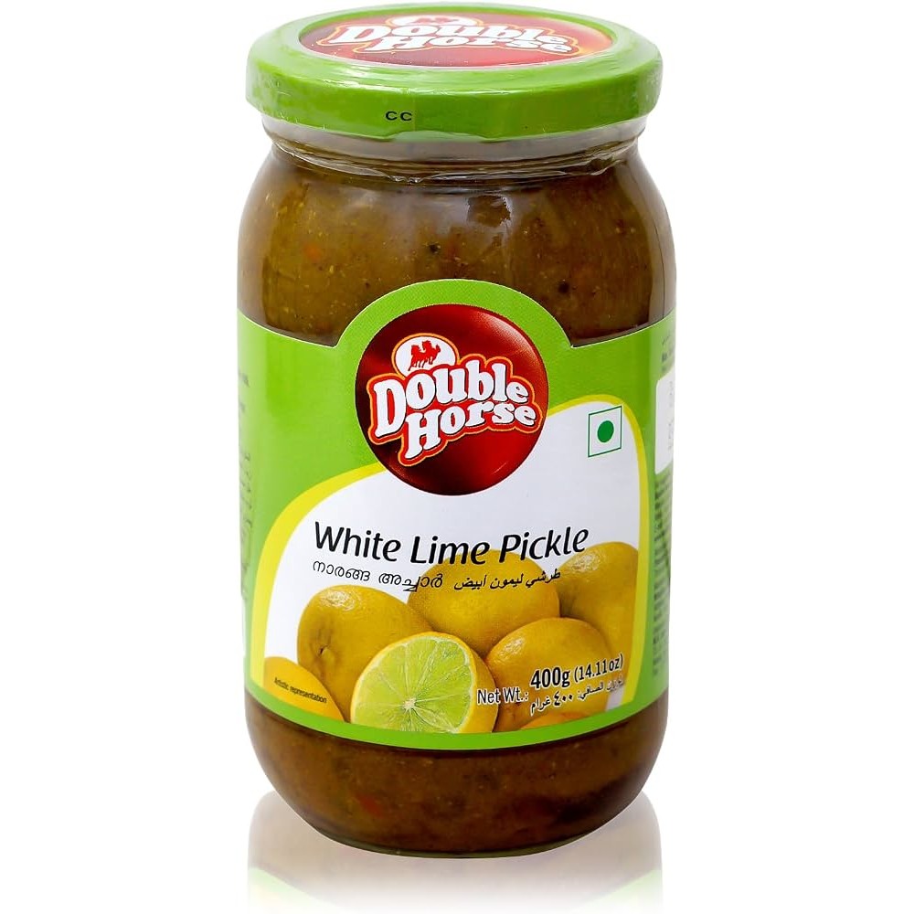 DOUBLE HORSE WHITE LIME PICKLE 400 GM