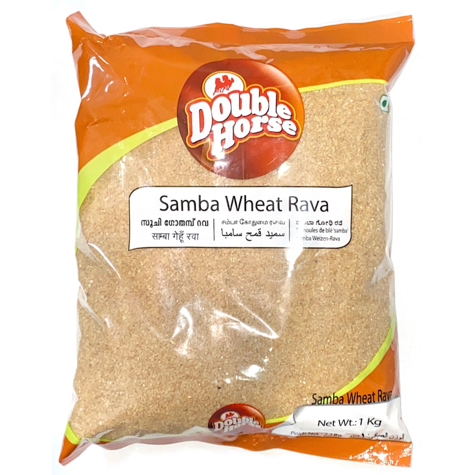 DOUBLE HORSE SAMBA WHEAT RAVA 1 KG