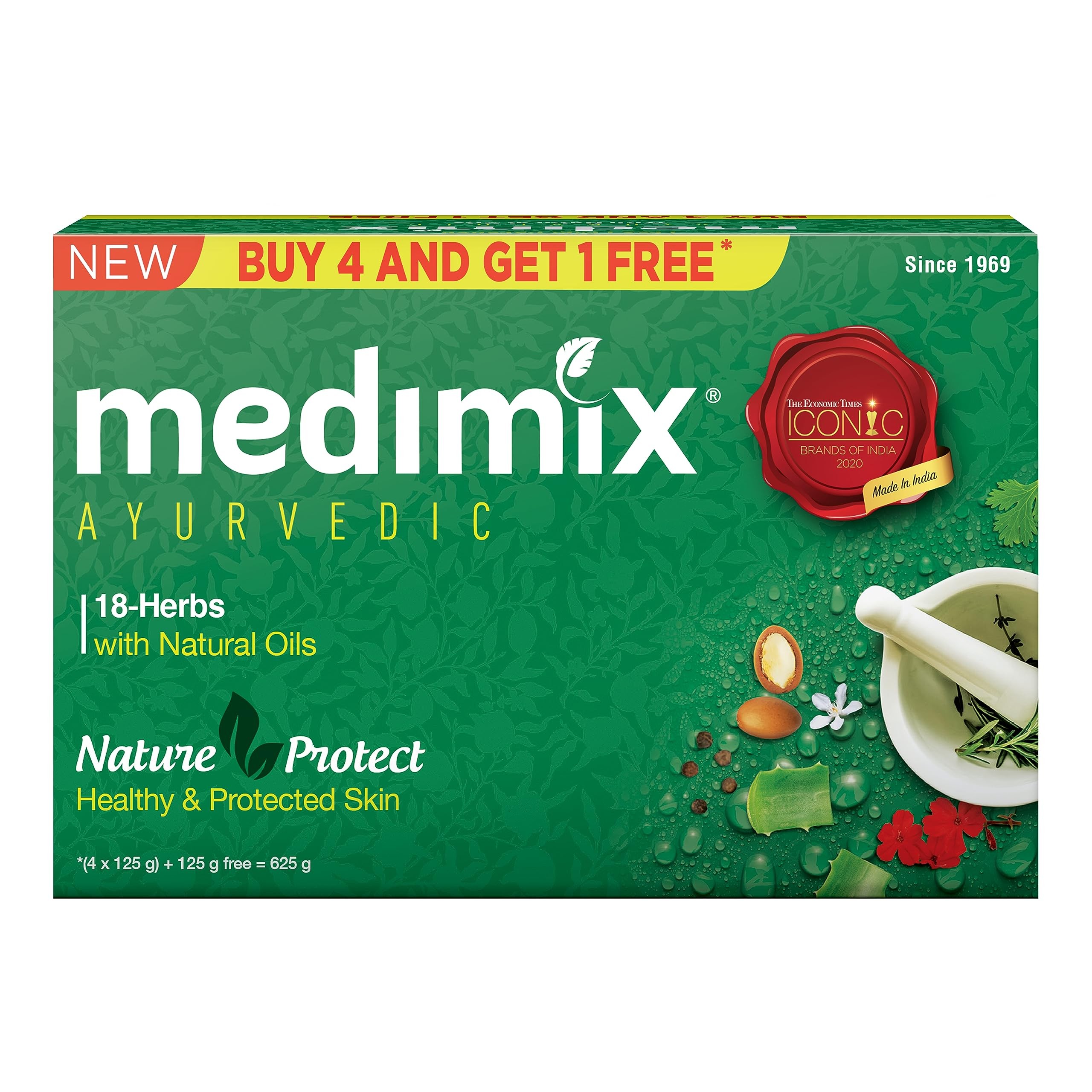 MEDIMIX 18 HERBS SOAP  5 PACK