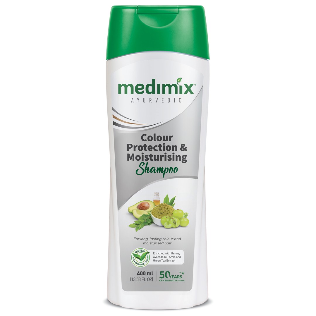 MEDIMIX AYURVEDIC COLOUR PROTECTION MOISTURISING SHAMPOO 400 ML