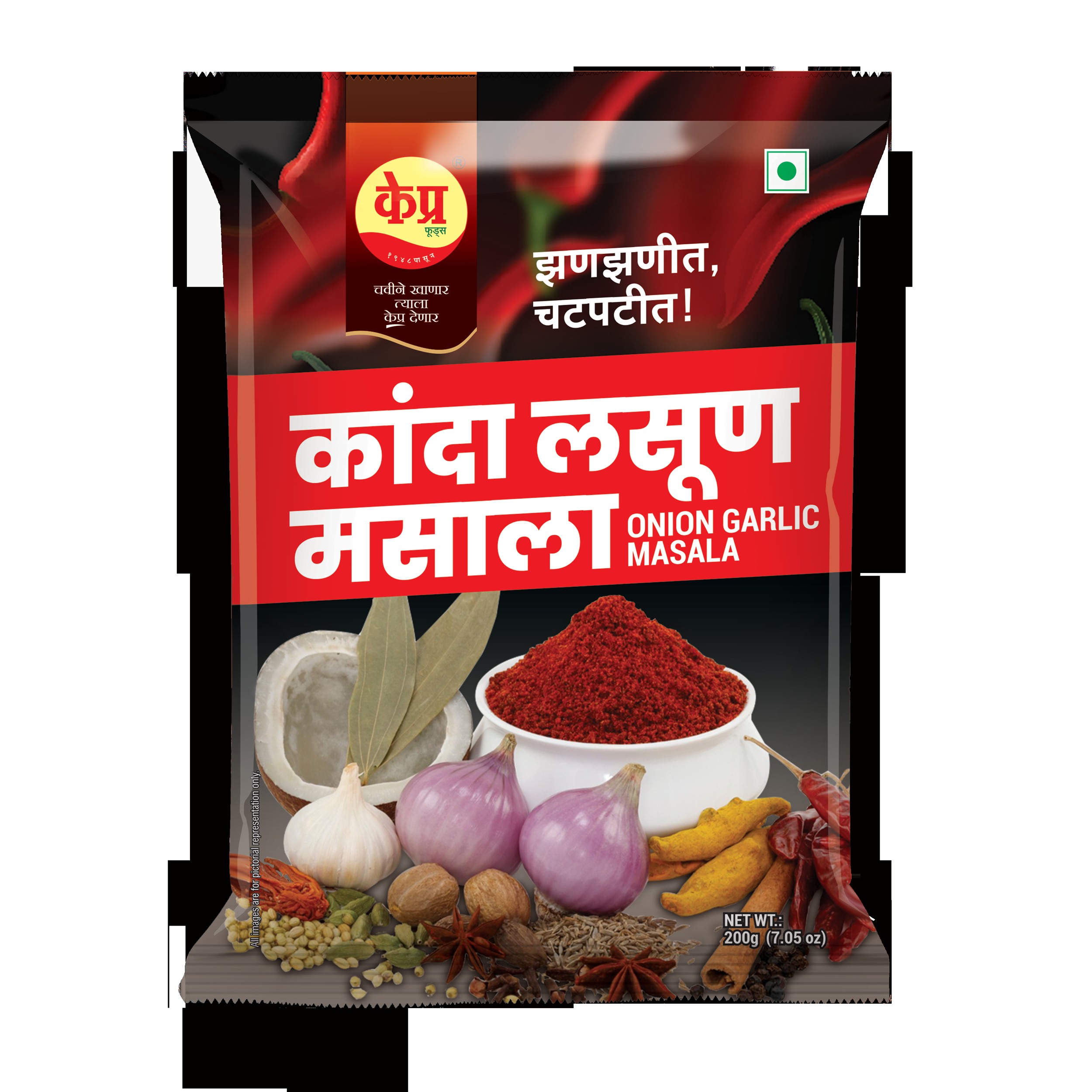 K PRA ONION GARLIC (KANDA LASUN) 200 GM