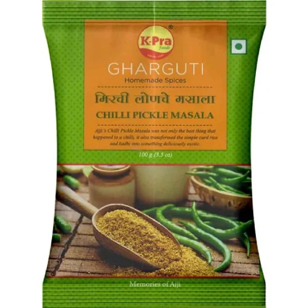 K PRA GHARGUTI CHILLI PICKLE MASALA 100 GM