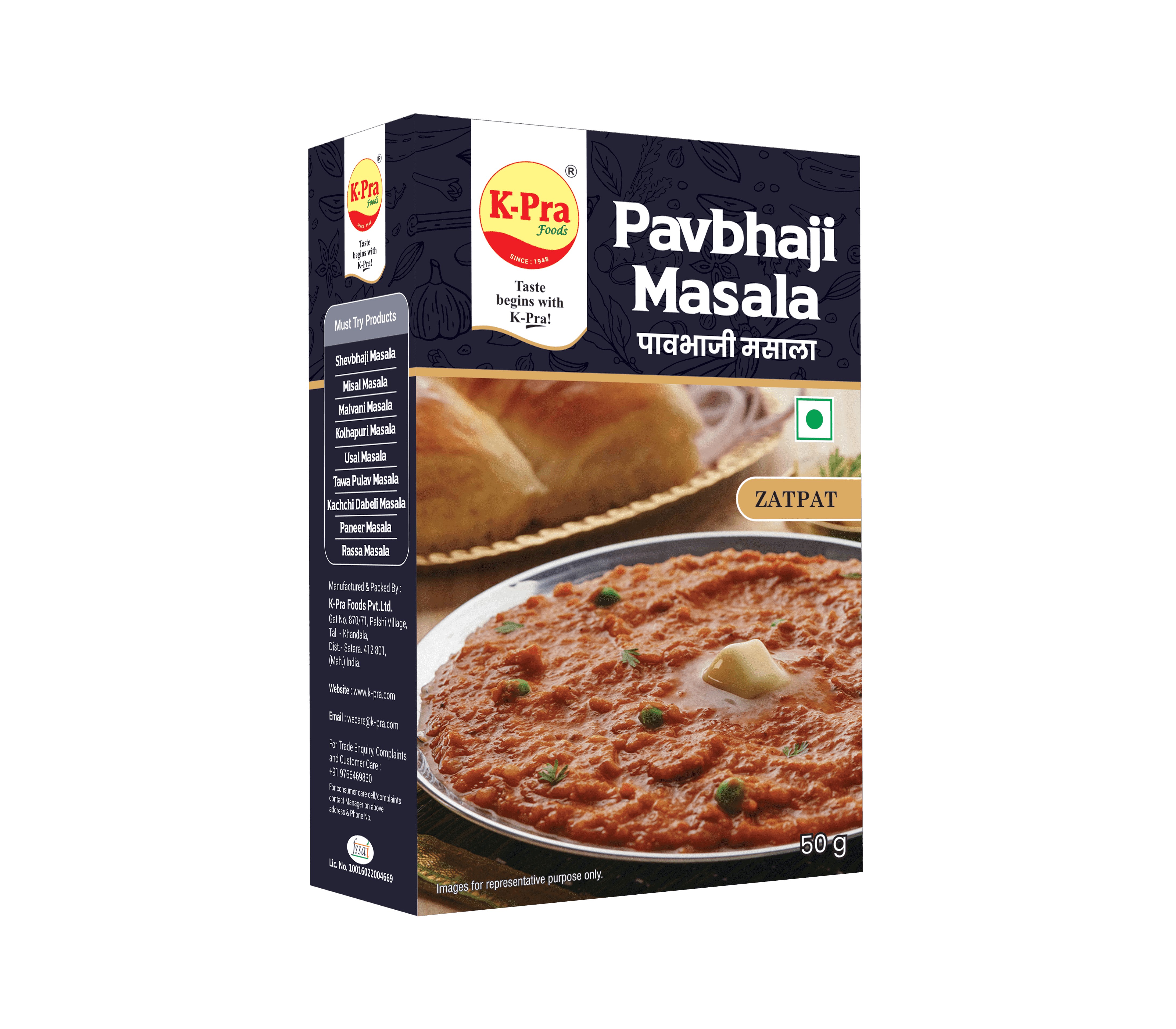 K Pra Pavbhaji Masala 50 GM
