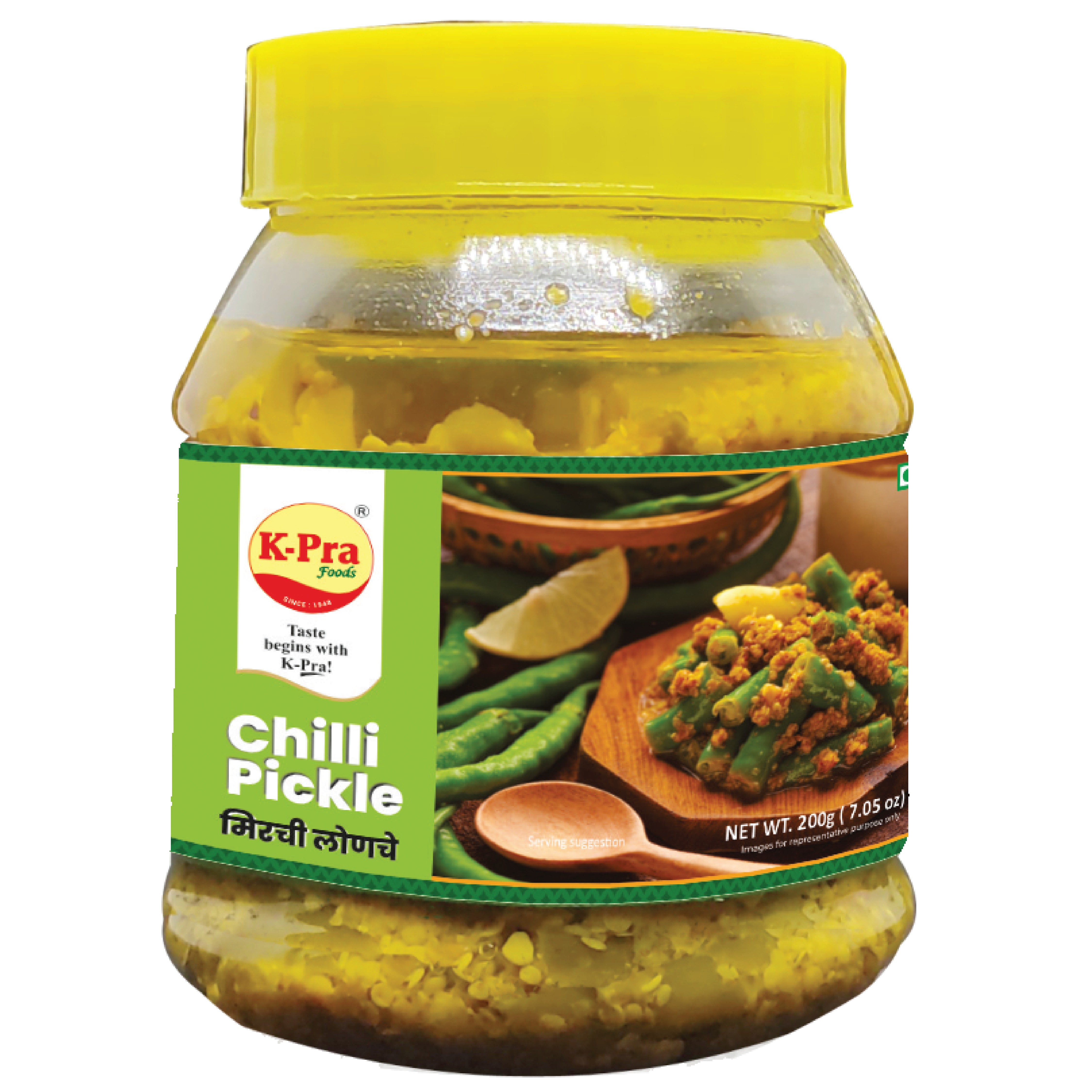 K PRA CHILLI PICKLE 200 GM