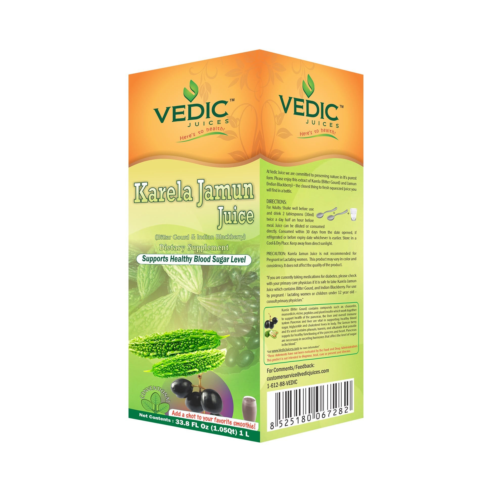 Vedic Karela Jamun Juice 1 LTR