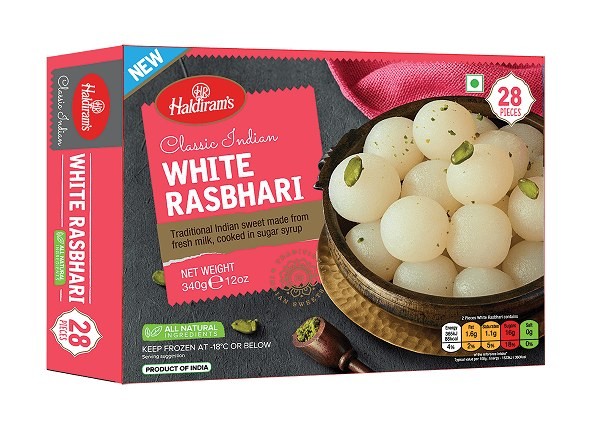 HALDIRAM WHITE RASBHARI FROZEN 340 GM