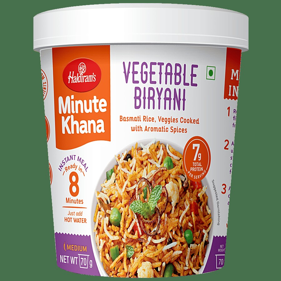 HALDIRAM IM VEGETABLE BIRYANI 70 GM