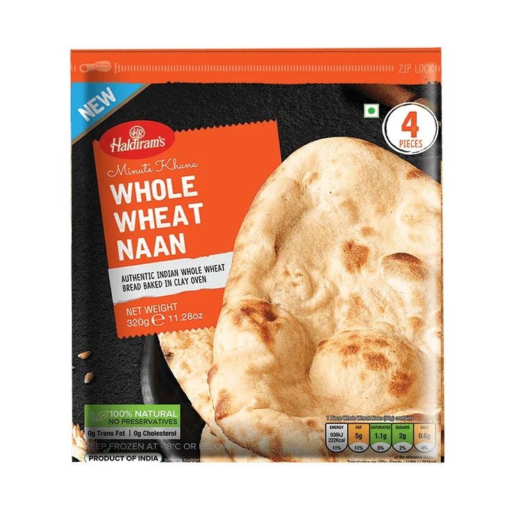 Haldiram Whole Wheat Naan 320 GM