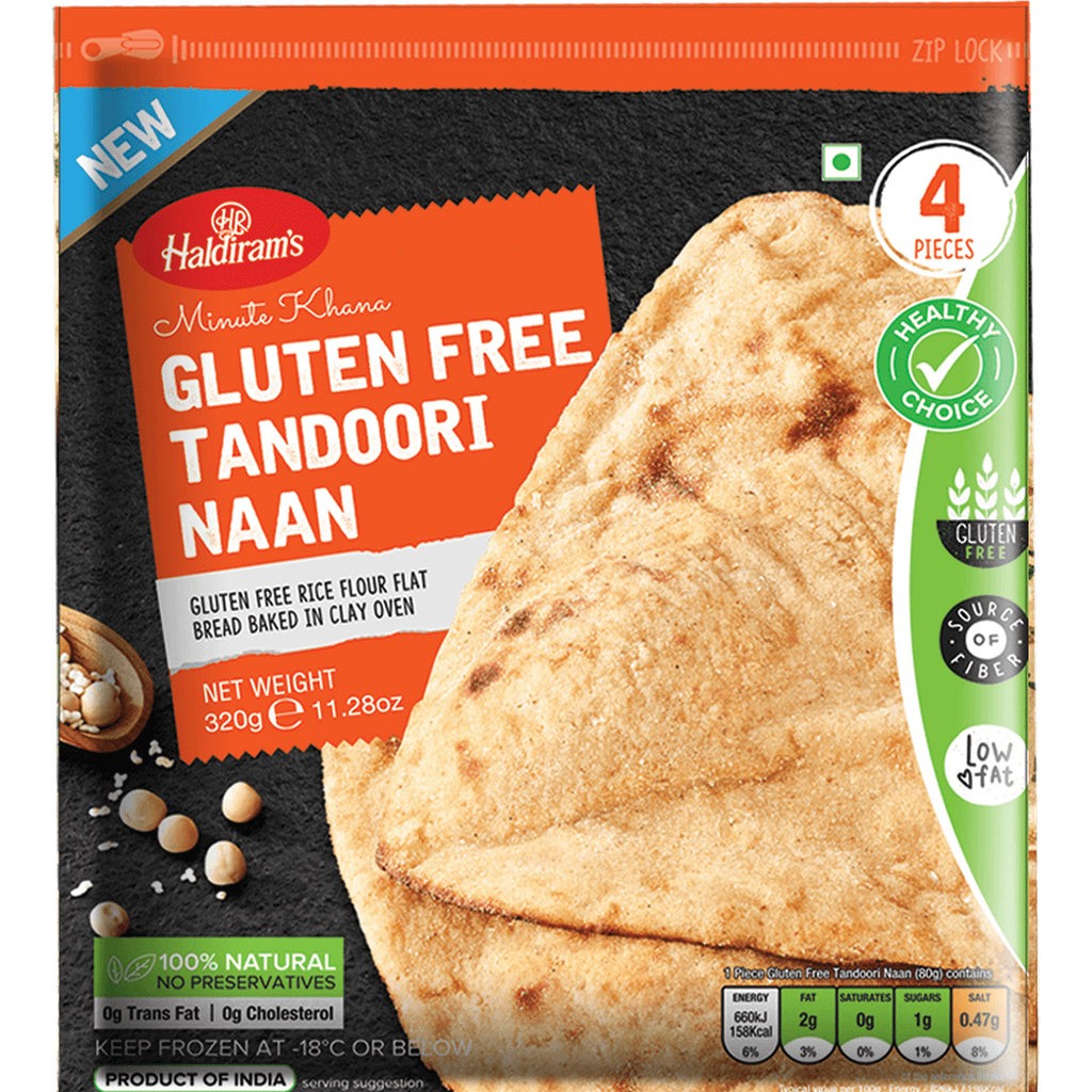 HALDIRAM TANDOORI NAAN GLUTEN FREE 320 GM