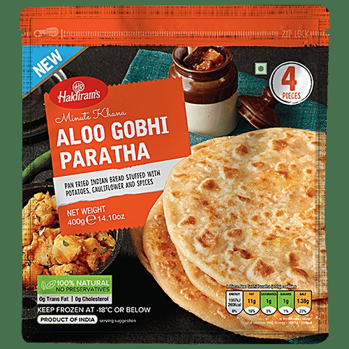 Haldiram Aloo Gobhi Paratha 4 PCS