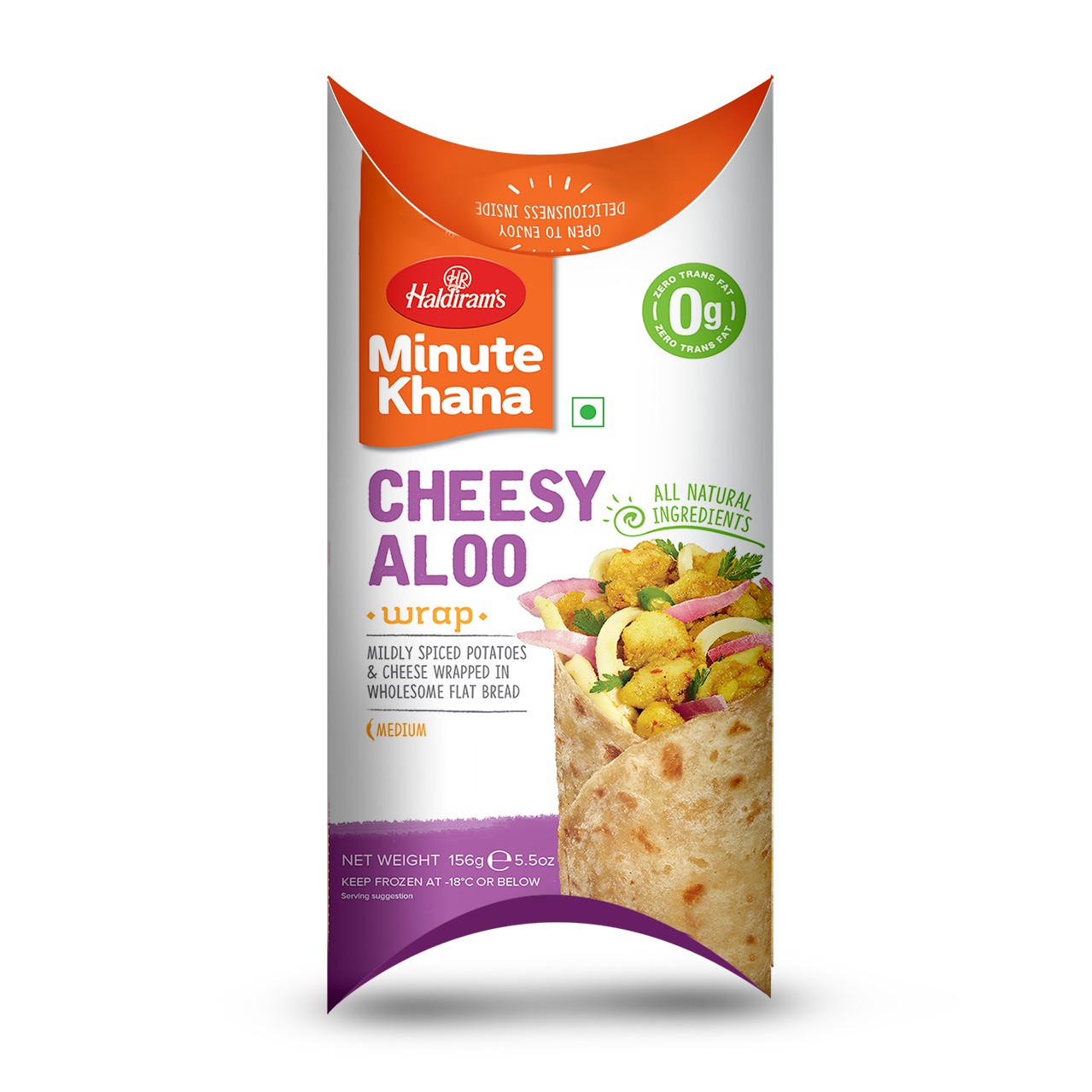 CHEESY ALOO WRAP 156 GM