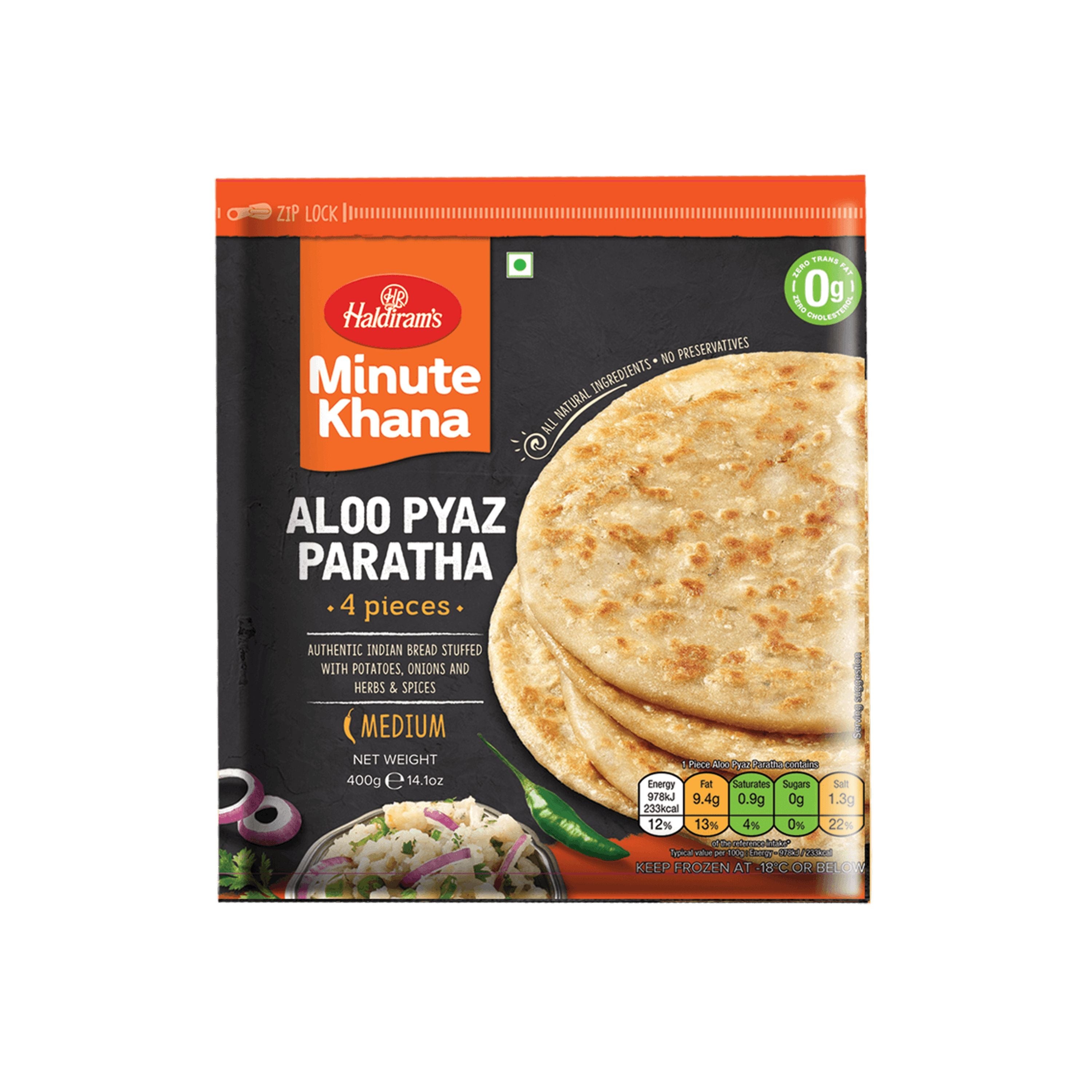 HALDIRAM ALOO PYAAZ PARATHA VALUE PACK 3 LBS