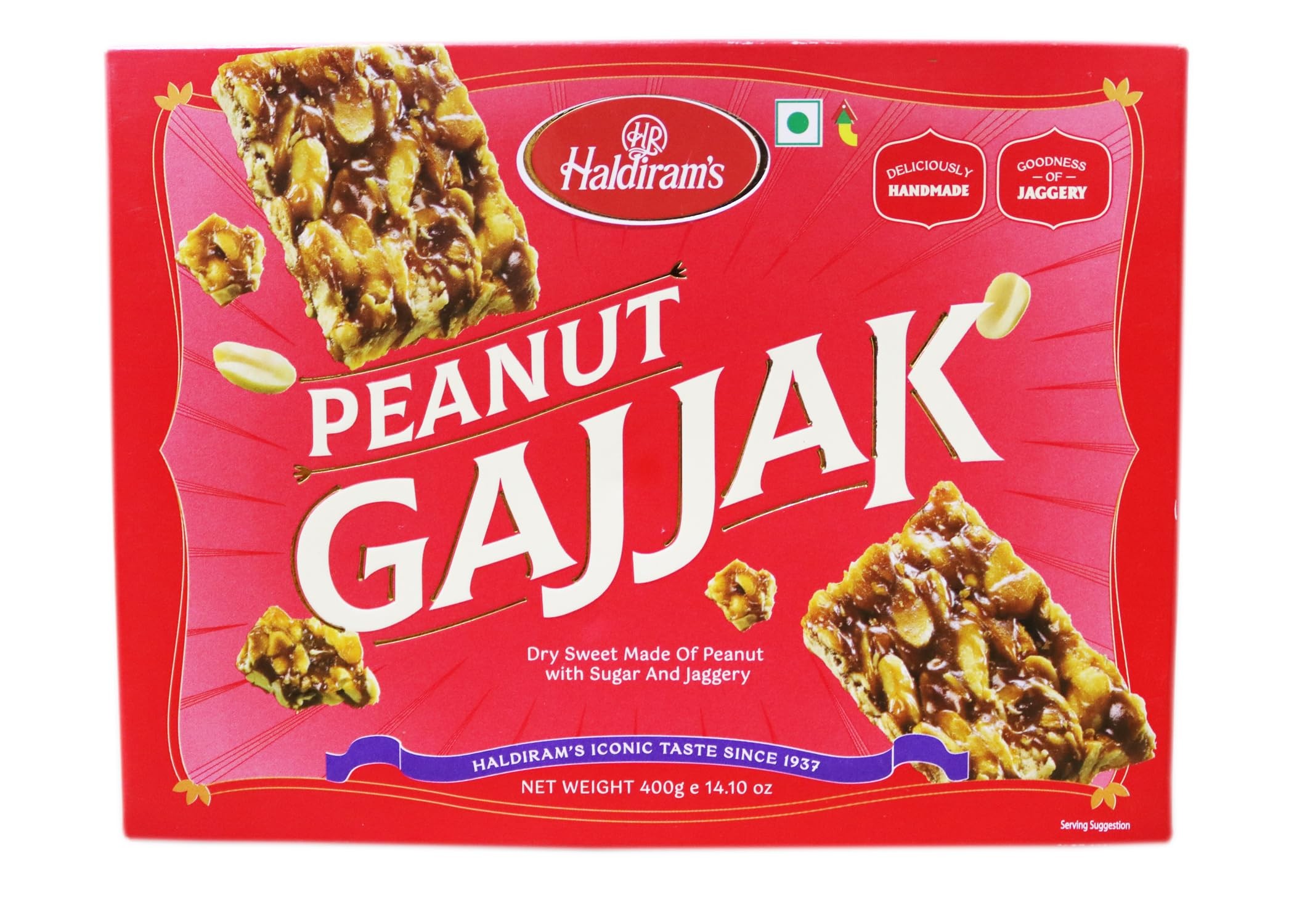 HALDIRAM PEANUT GAJJAK DESI GHEE 400 GM