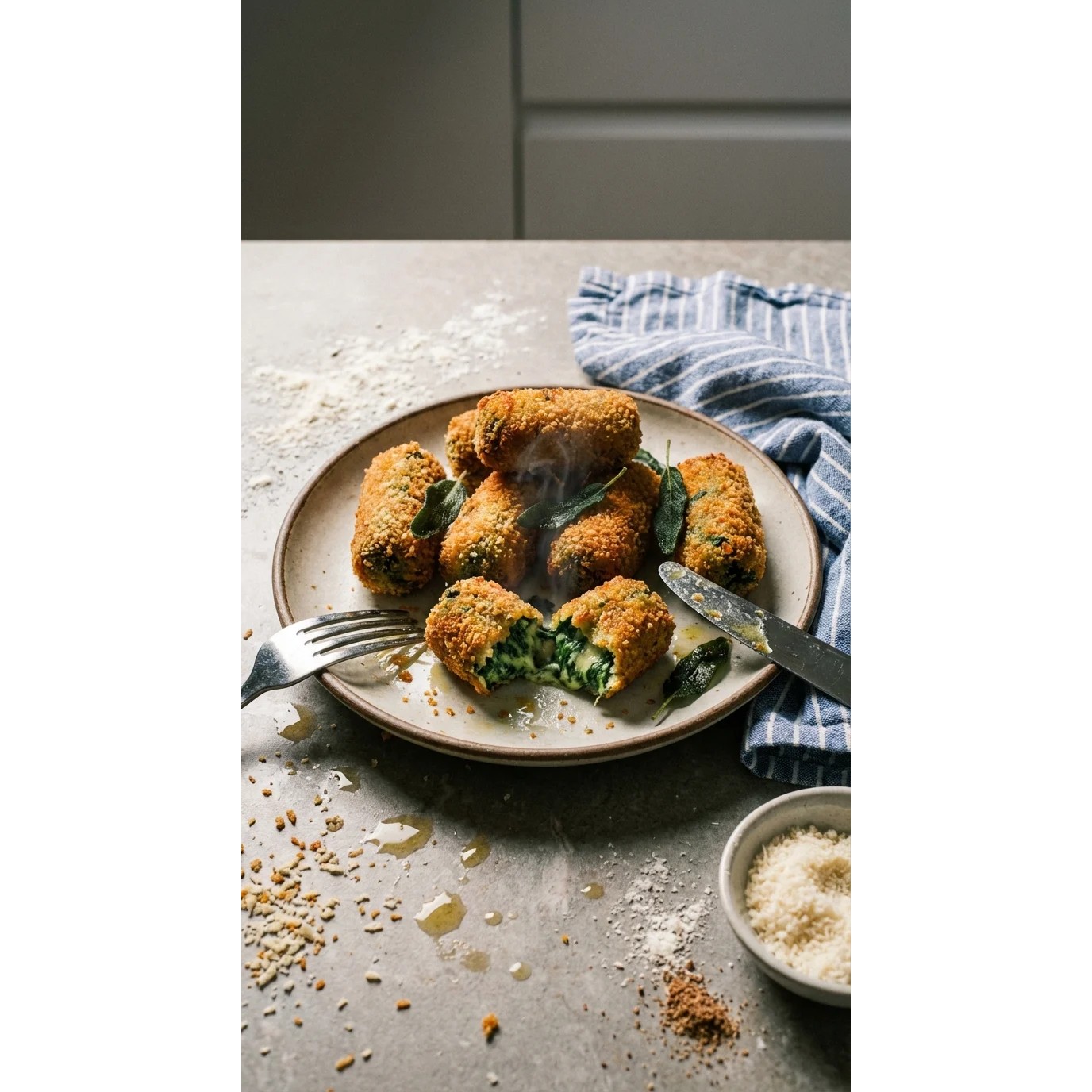 HLD.Spinach $ Cheese Croquette