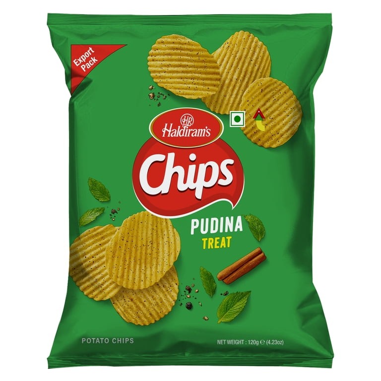 Haldirams Pudina Chips  4.23 OZ