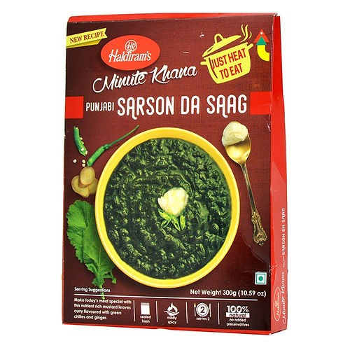 HALDIRAM SARSO DA SAAG READY TO EAT 300 GM