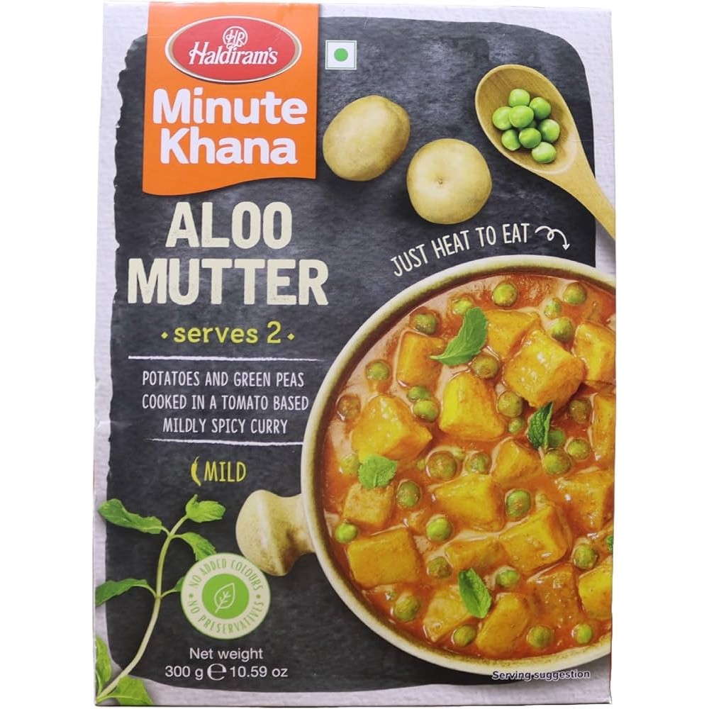 HALDIRAM ALOO MUTTER READY TO EAT 300 GM
