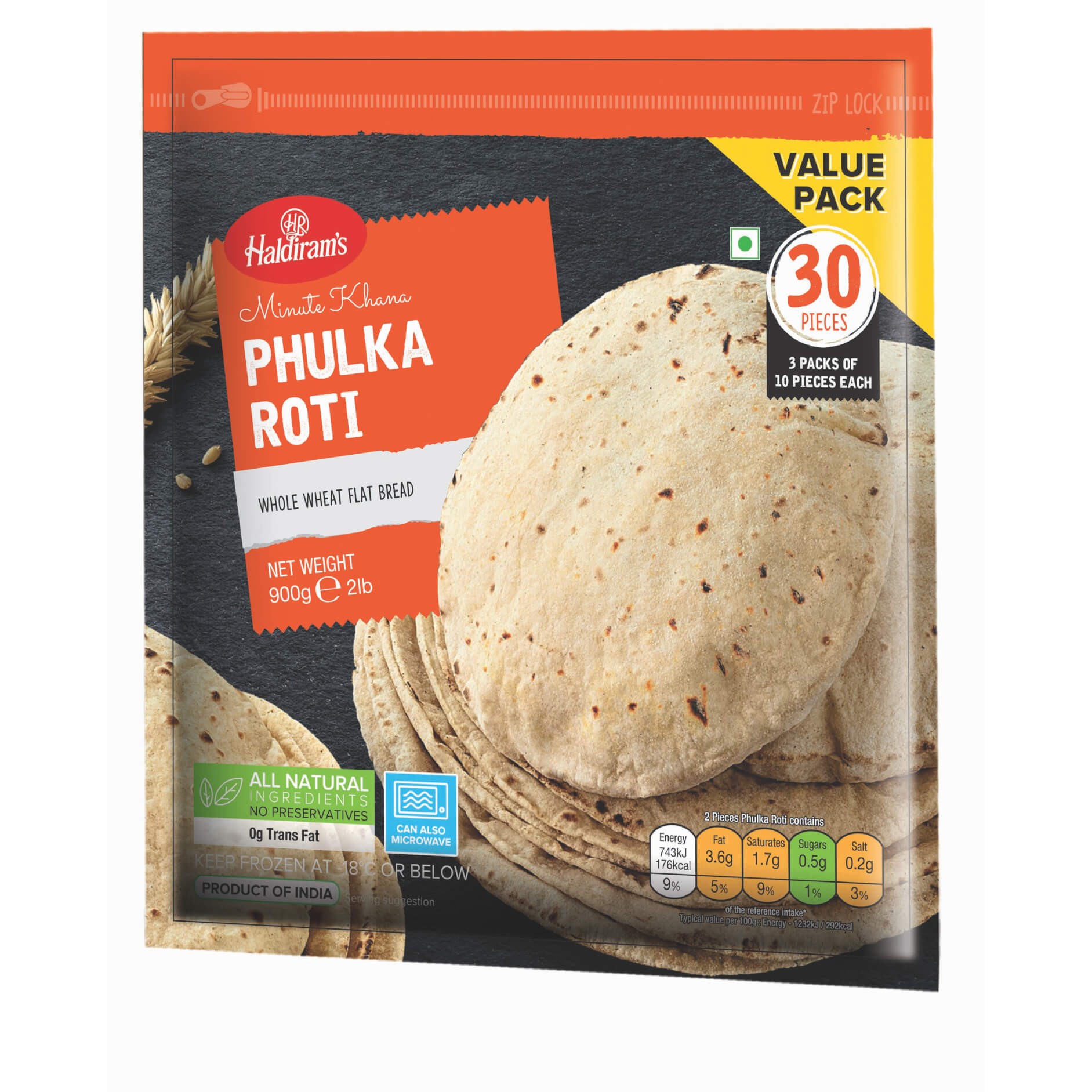 HALDIRAM PHULKA ROTI  900 GM