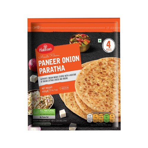 HALDI.PANEER  ONION  PARATHA 400 GM