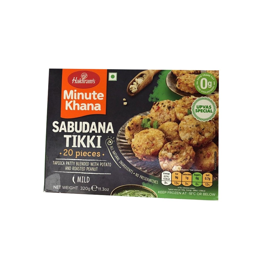 HALDIRAM FROZEN SABUDANA TIKKI 320 GM