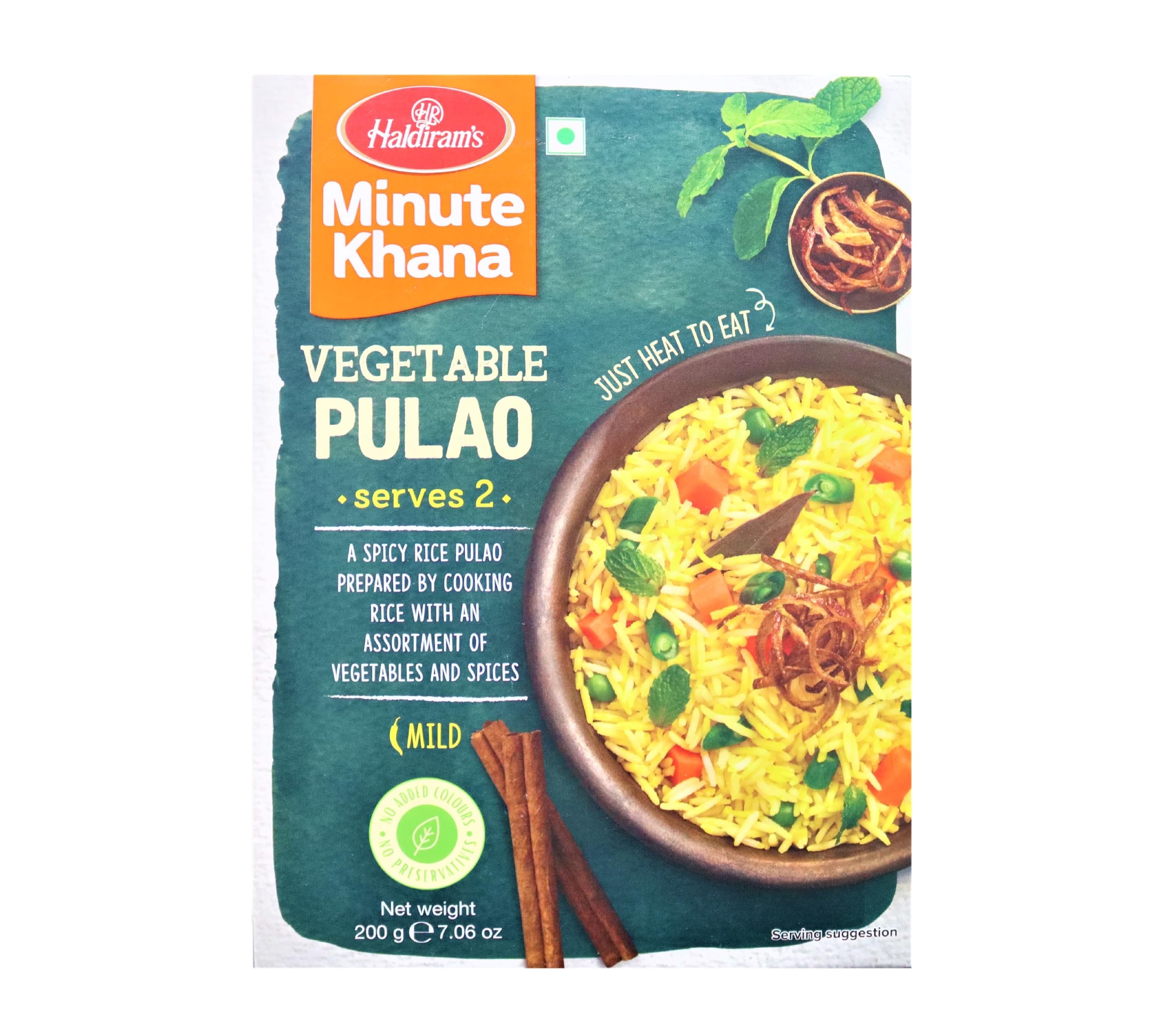 HALDIRAM VEGETABLE PULAO READY TO EAT 200 GM