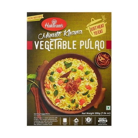 HALDIRAMS VEGETABLE PULAO 200 GM