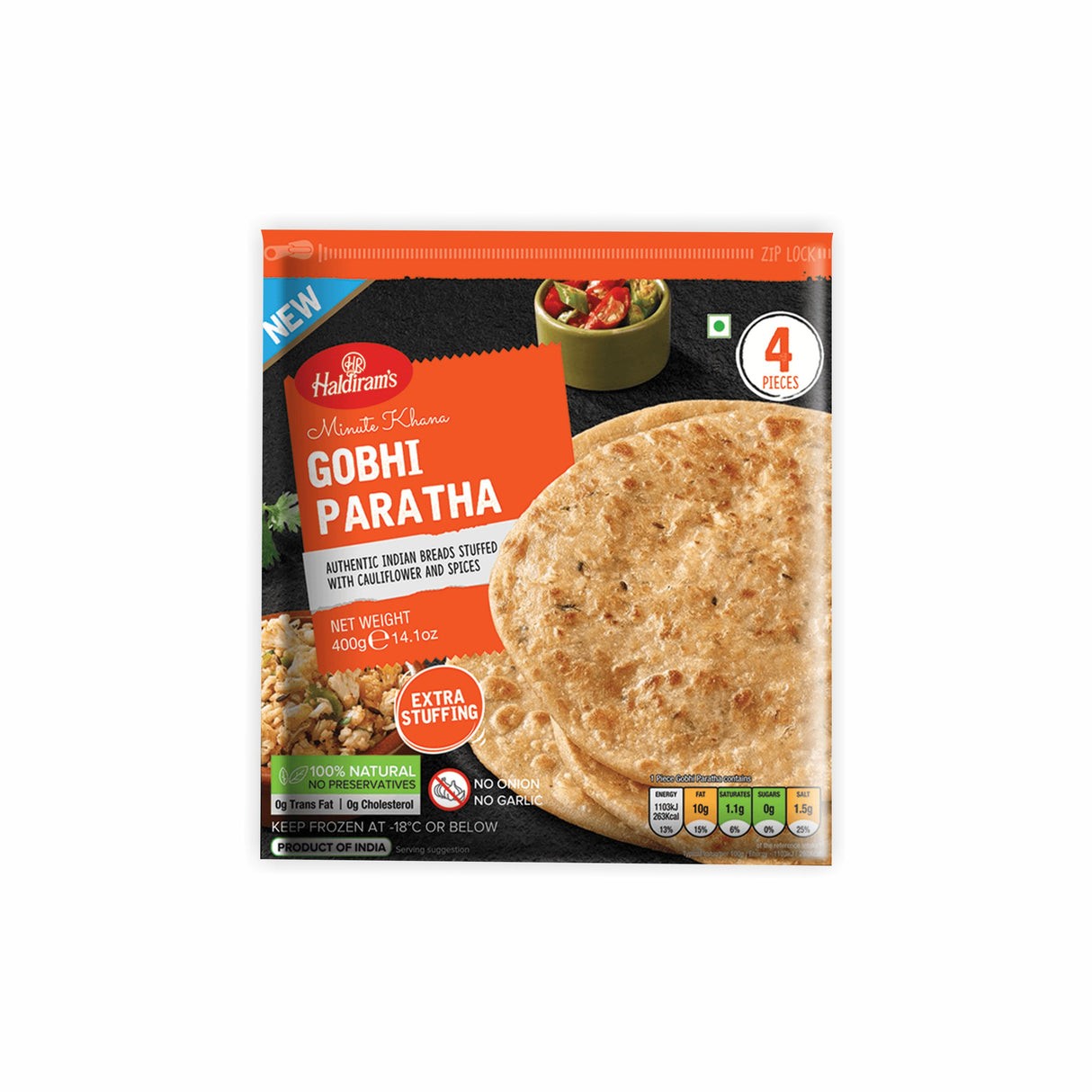 Haldiram Gobhi Paratha 4 PCS