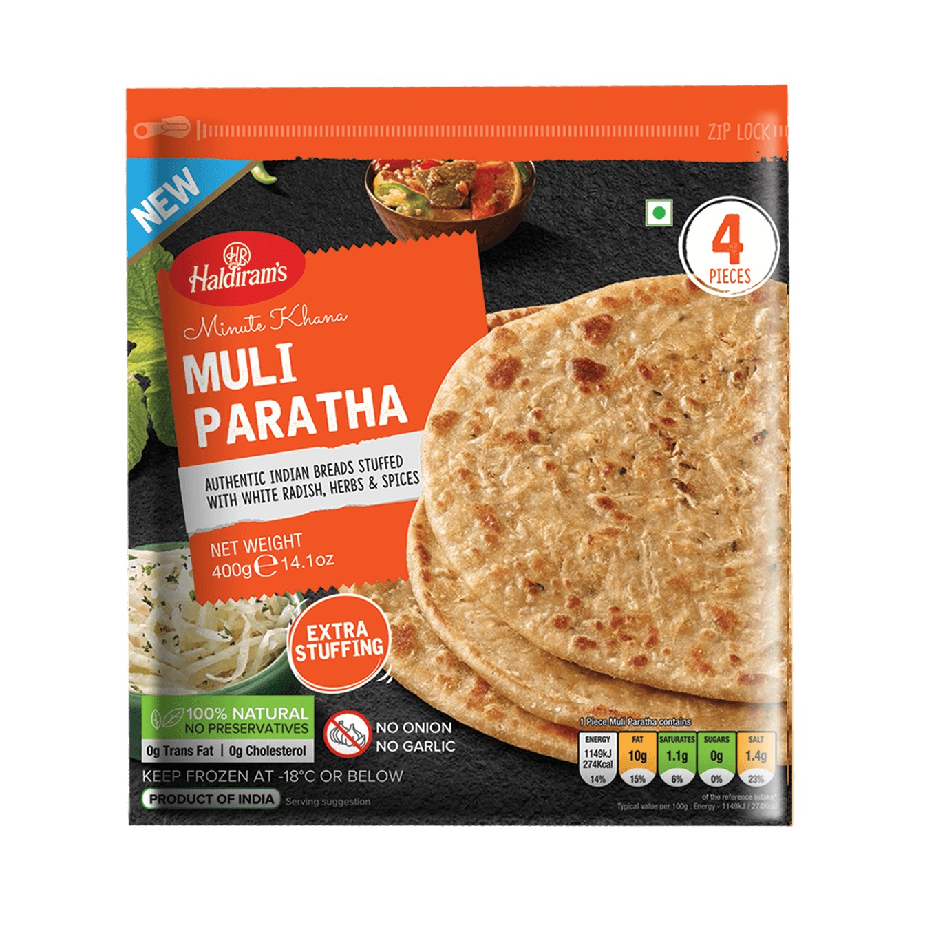 HALDIRAM MULI PARATH 400 GM