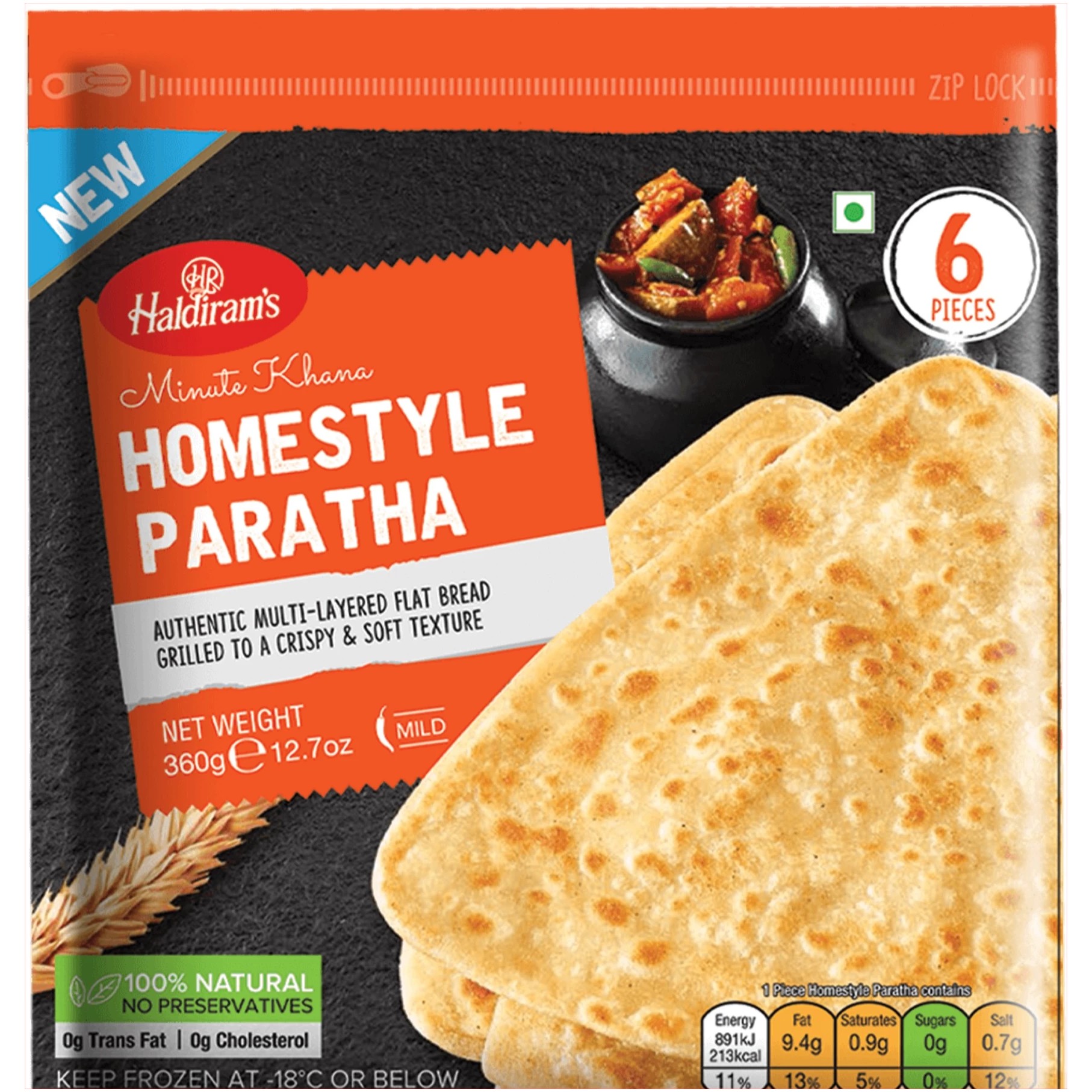 Haldirams Homestyle Paratha 360 GM