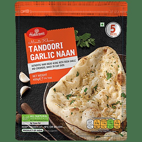 HR Tandoori Garlic Naan 400 GM
