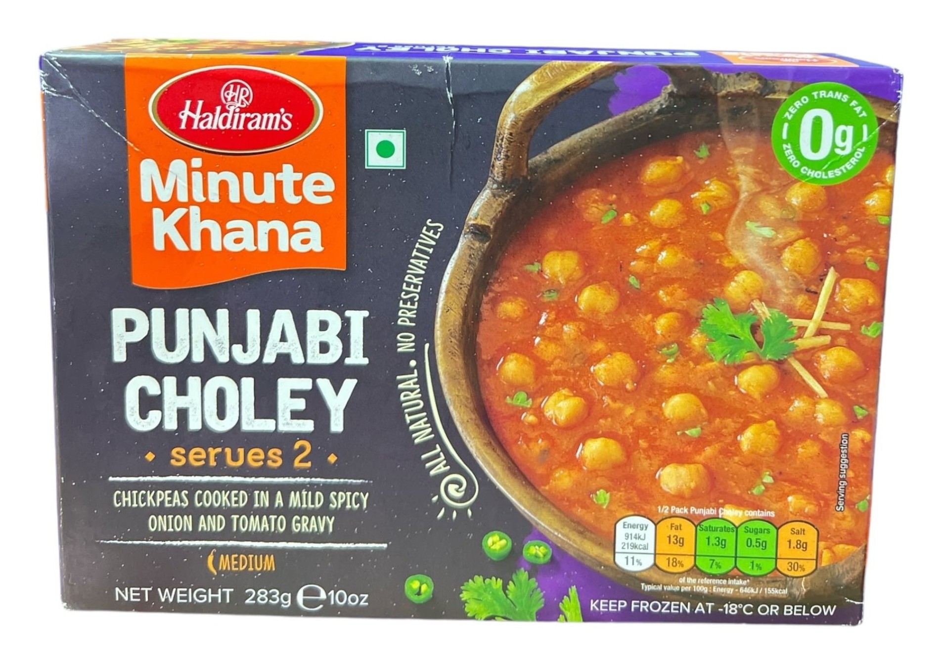 HALDIRAM PUNJABI CHOLEY FROZEN  283 GM