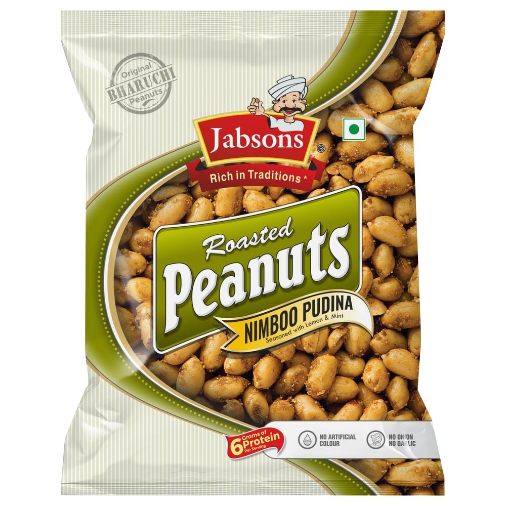 JABSON PEANUT ROASTED WITH NIMBOO PUDINA FLAVOR 140 GM