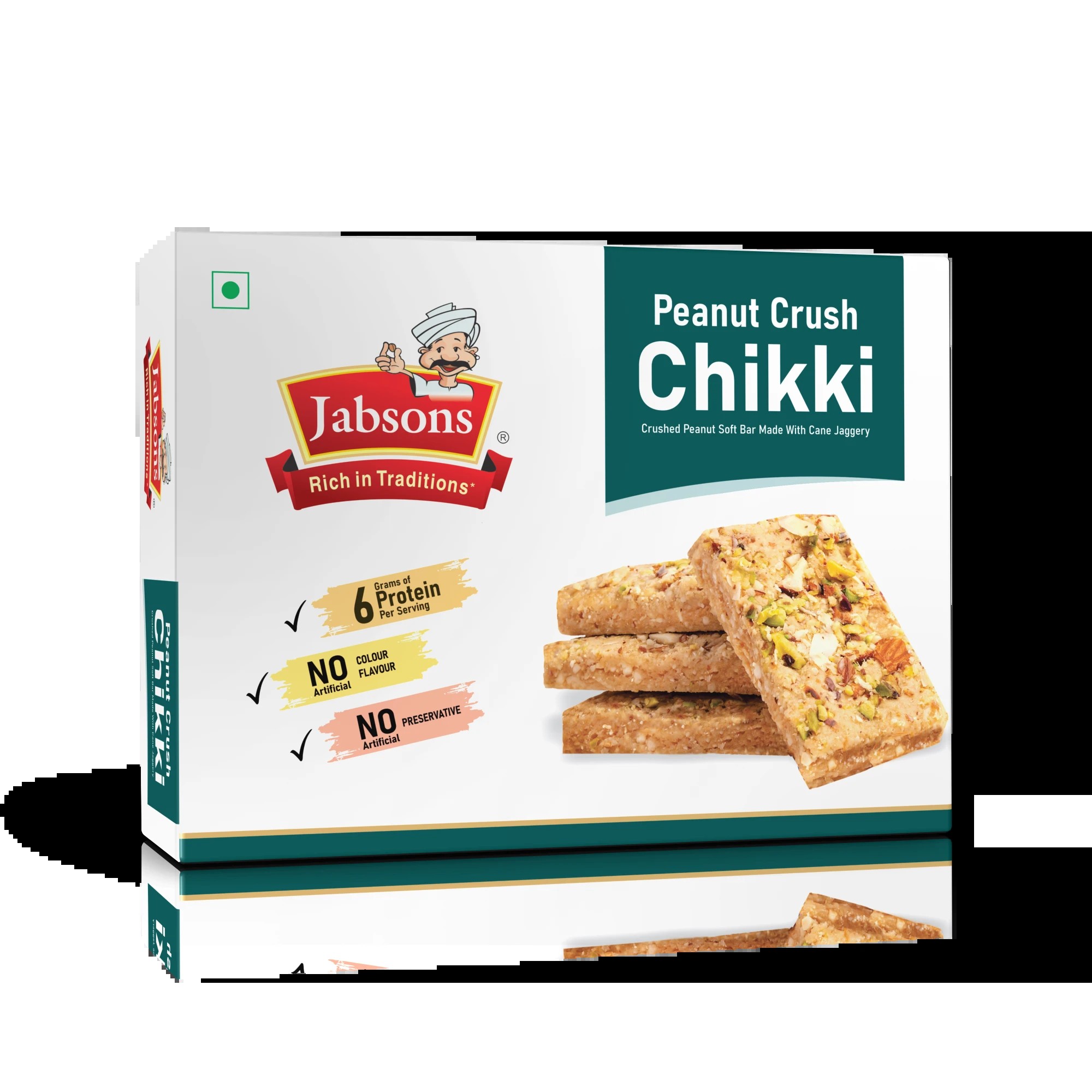 Jabsons Chikki Peanut Crus 200 GM