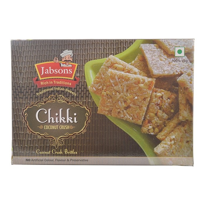 JABSONS COCONUT CRUSH CHIKKI 400 GM