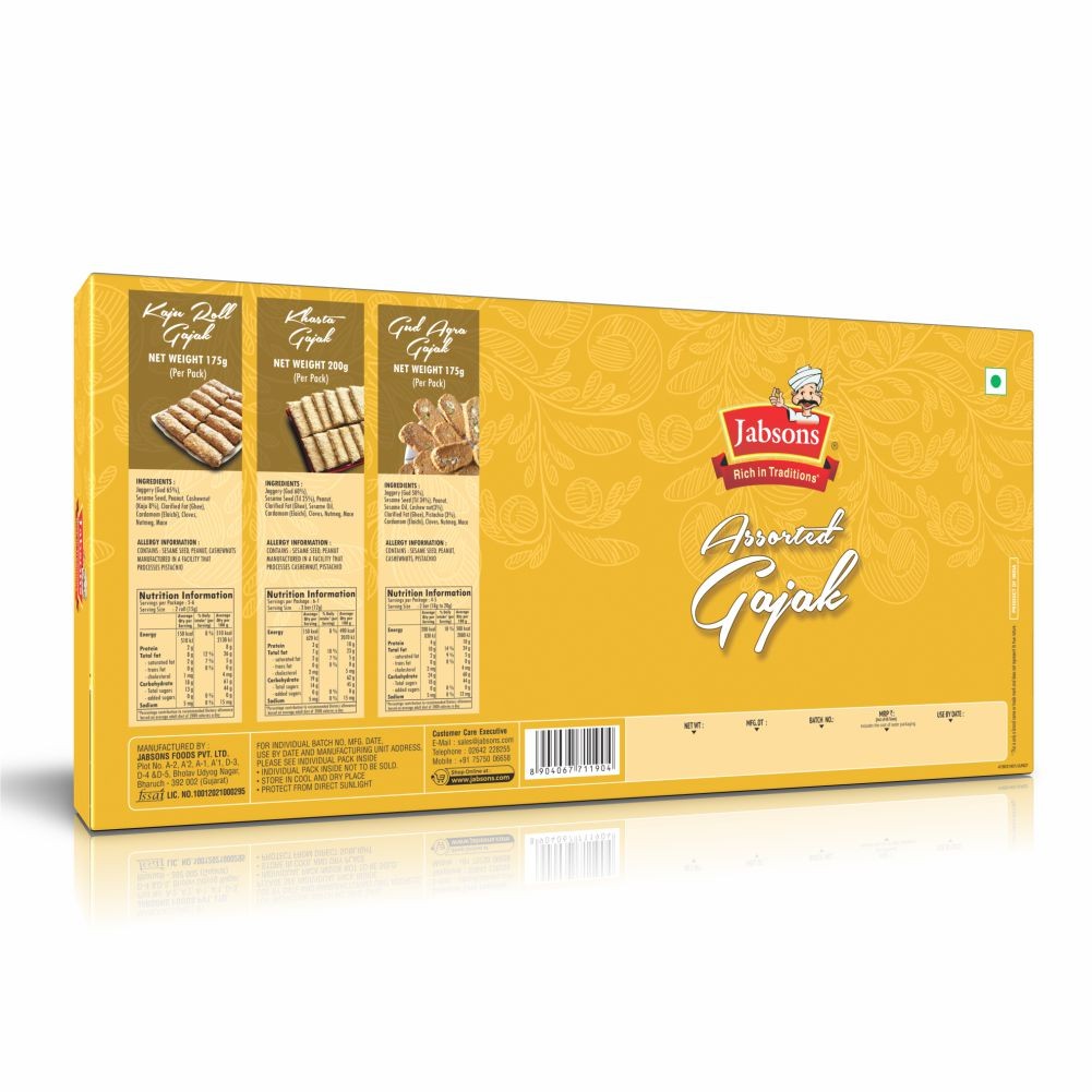 Jabsons Assorted Gajak 550 GM