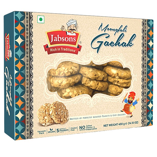 Jabsons Peanut Gud Gachak 400 GM