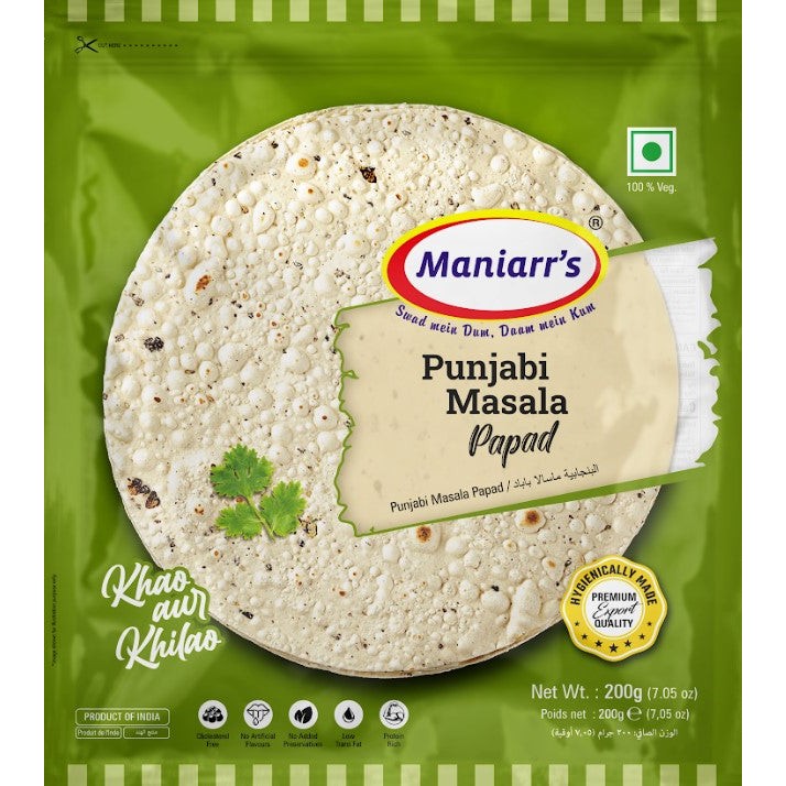 Maniarr's Maniarrs Punjabi Masala Papad 200 GM