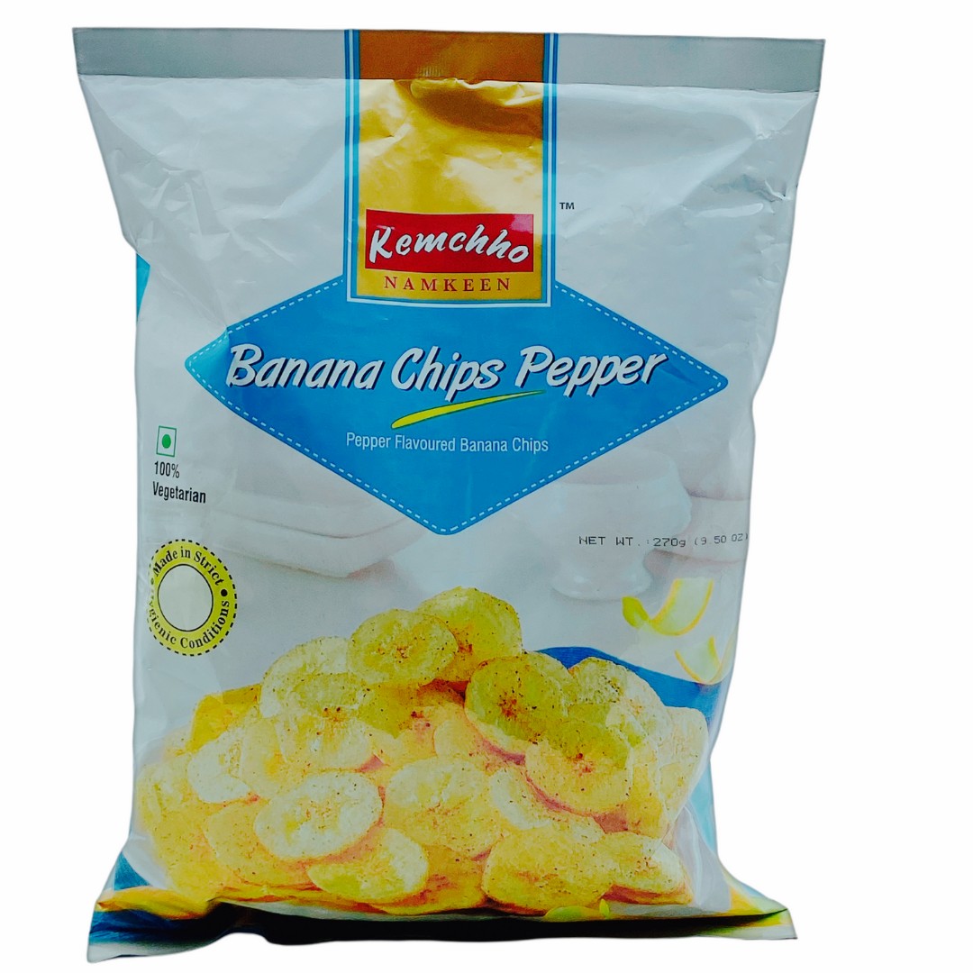 KEMCHHO BANANA CHIPS PEPPER  270 GM